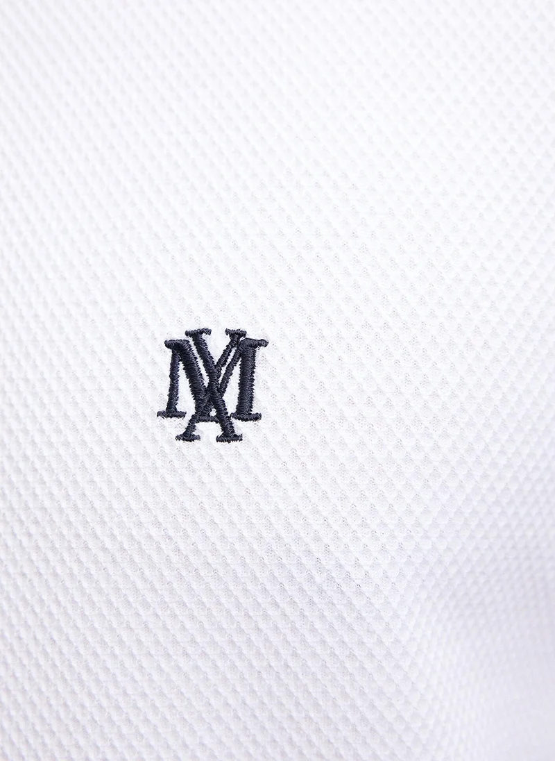 MAVI Collar Detailed White Polo