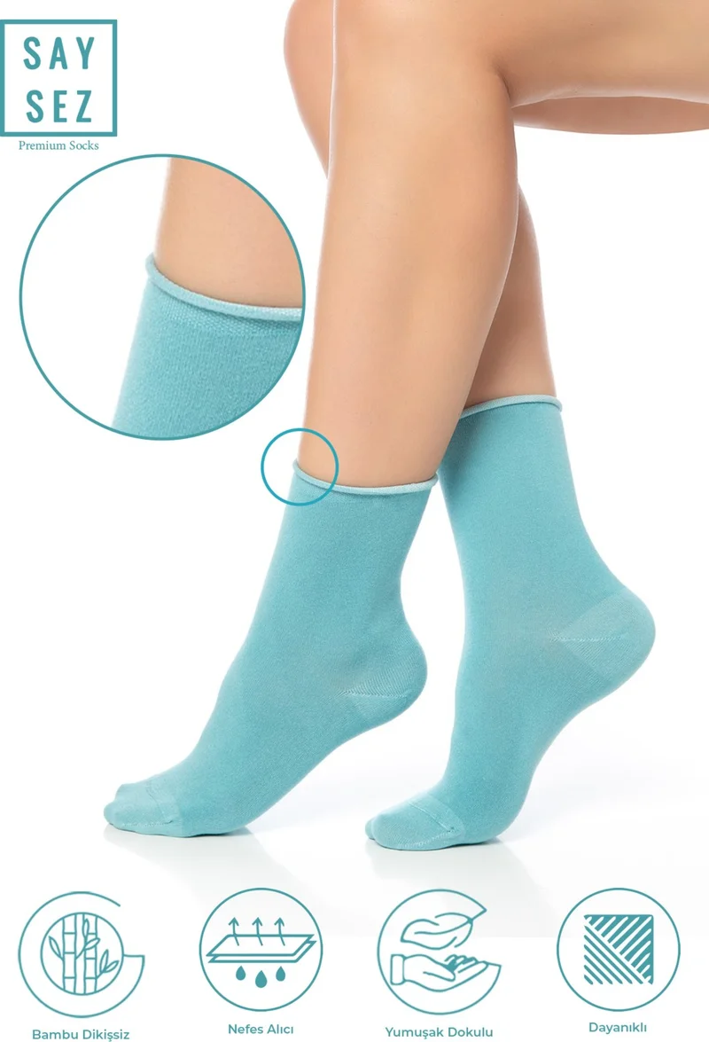 Saysez Bamboo Women's Elastic Socket Seamless Premium Socks / No Marks / No Squeezing Socks