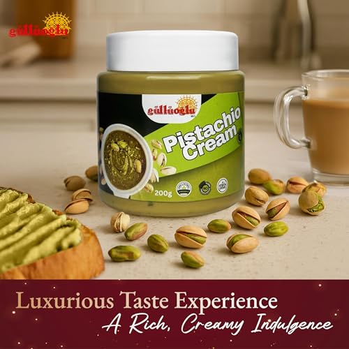 SINCE 1871 GÜLLÜOGLU Gulluoglu Pistachio Cream, Pistachio Butter, Best for dubai chocolate, Turkish Premium Pistachios Cream 7 oz, 200 g Perfect Taste For Dubai Chocolate - Image 4
