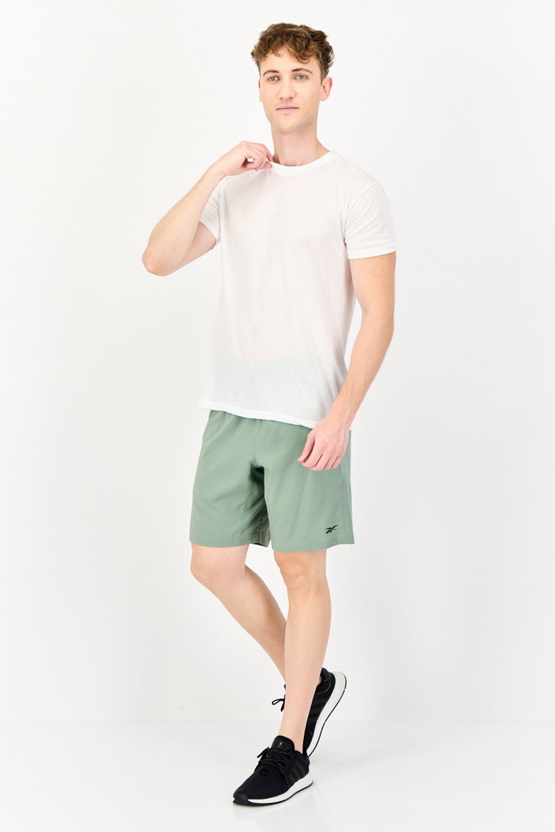 Reebok Men Sportswear Fit Training Shorts, Sage Green  - Image 4