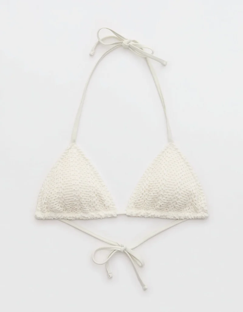 Aerie The Sun-Lover Chunky Crochet Bikini Top
