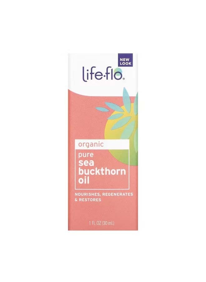 Life-flo Organic Pure Sea Buckthorn Oil 1 fl oz 30 ml  - Image 1