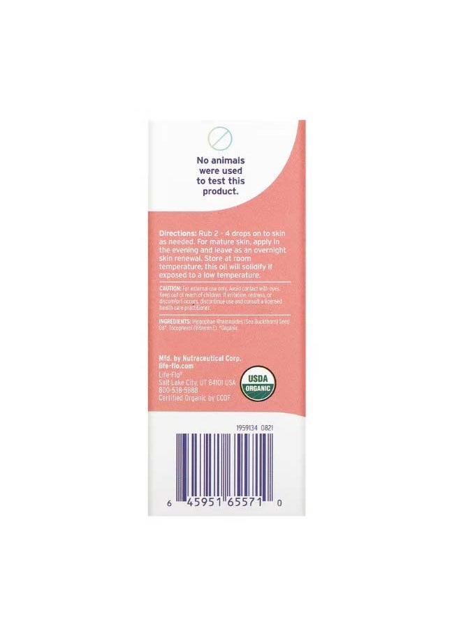 Life-flo Organic Pure Sea Buckthorn Oil 1 fl oz 30 ml  - Image 2