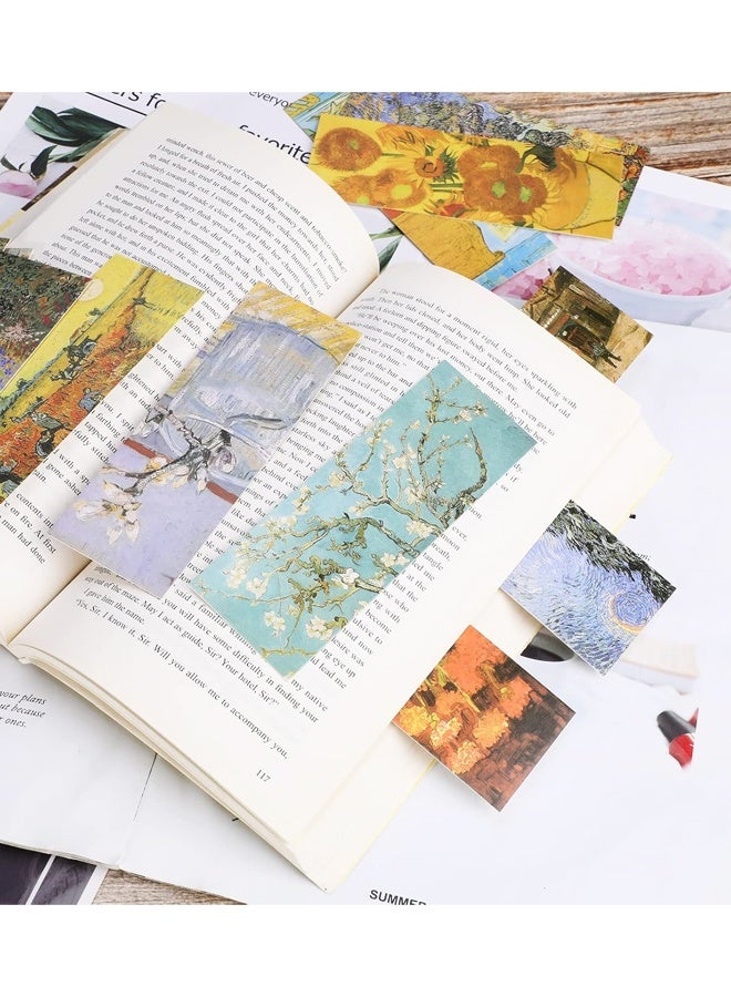 30 قطعة من فواصل الكتب الورقية المستوحاة من أعمال فان جوخ الفنية، لمحبي الكتب، مشابك صفحات الكتب - Image 4