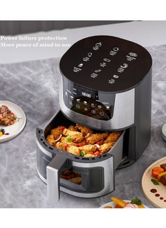 Generic 7L 2400W Multifunctional Automatic Air Fryer, Healthy Oil-Free Cooking Digital Touch Air Fryer, Quick Cooking, and Easy Clean Visual Air Fryer  - Image 2