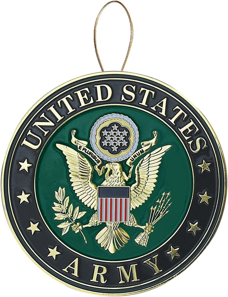 Allied Flag Army Heroes Series Holiday Ornament - Officially Licensed Army Medallion-Die Cast Metal - Image 1