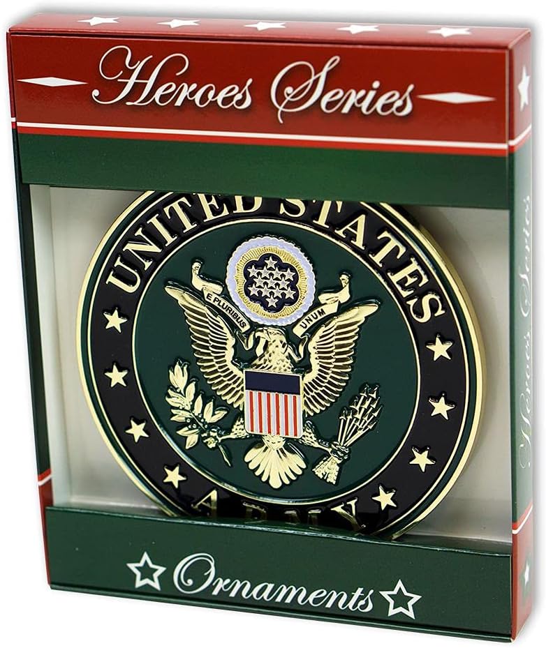 Allied Flag Army Heroes Series Holiday Ornament - Officially Licensed Army Medallion-Die Cast Metal - Image 2