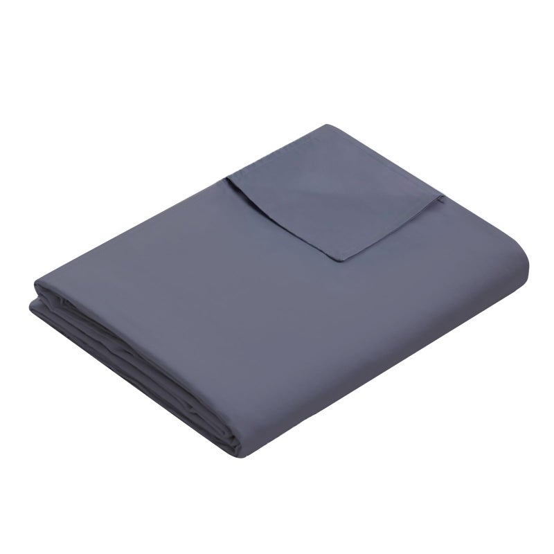 Weighted Idea Cool Removable Duvet Cover 48x72 for Weighted Blanket Soft and Fabric Dark Grey