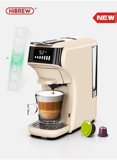 Capsule Coffee Machine 6 In 1 Hot/Cold Multiple Espresso Cafetera Cappuccino Coffee Maker  Powder H1B