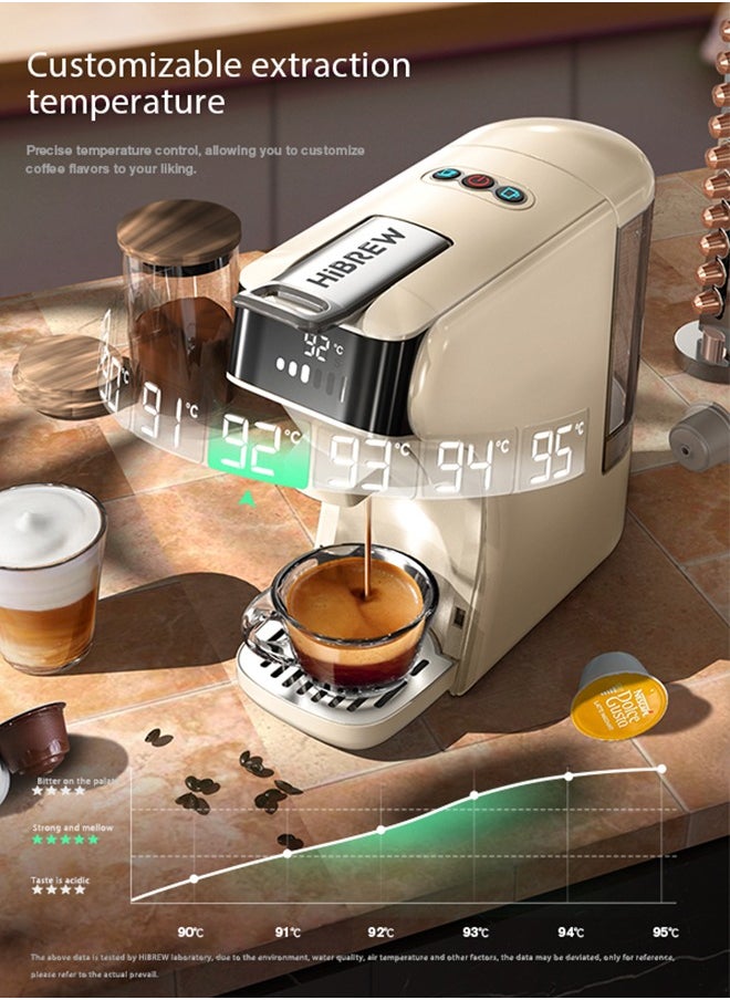 HiBREW - Capsule Coffee Machine 6 In 1 Hot/Cold Multiple Espresso Cafetera Cappuccino Coffee Maker  Powder H1B - Image 1