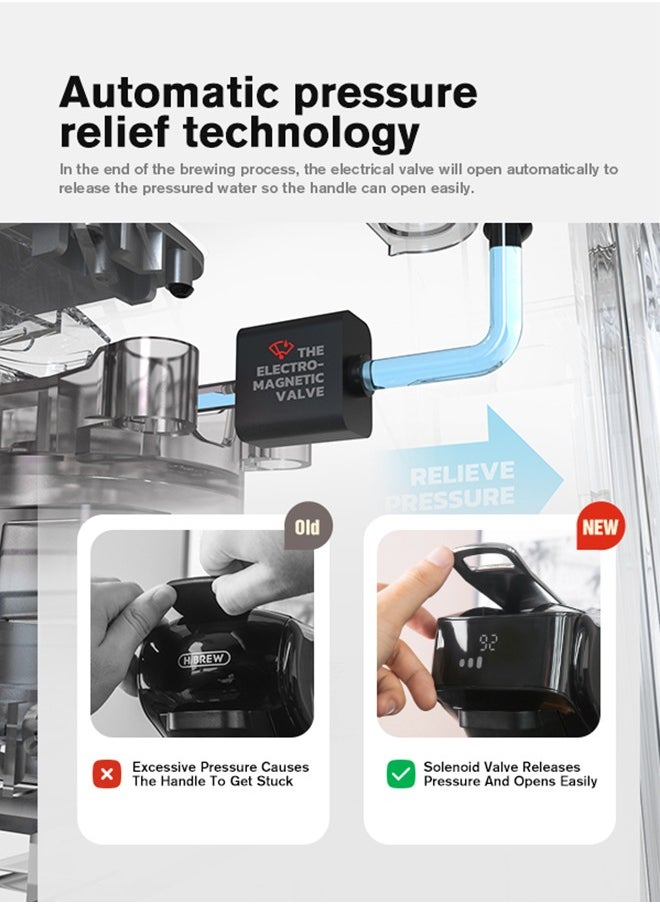 HiBREW - Capsule Coffee Machine 6 In 1 Hot/Cold Multiple Espresso Cafetera Cappuccino Coffee Maker  Powder H1B - Image 1