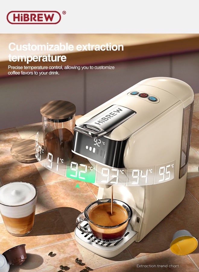 HiBREW Capsule Coffee Machine 6 In 1 Hot/Cold Multiple Espresso Cafetera Cappuccino Coffee Maker  Powder H1B - Image 5