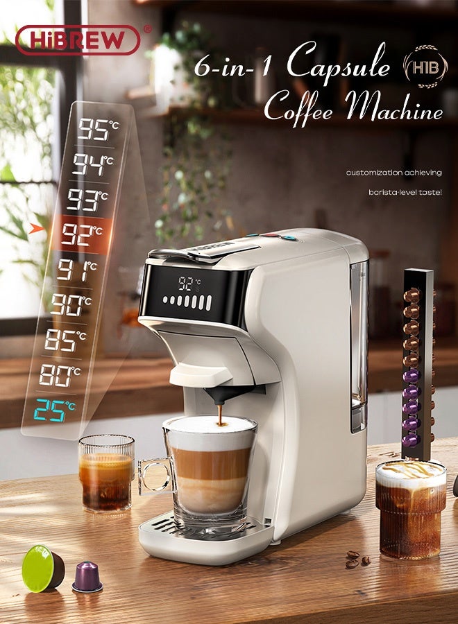 HiBREW Capsule Coffee Machine 6 In 1 Hot/Cold Multiple Espresso Cafetera Cappuccino Coffee Maker  Powder H1B - Image 2
