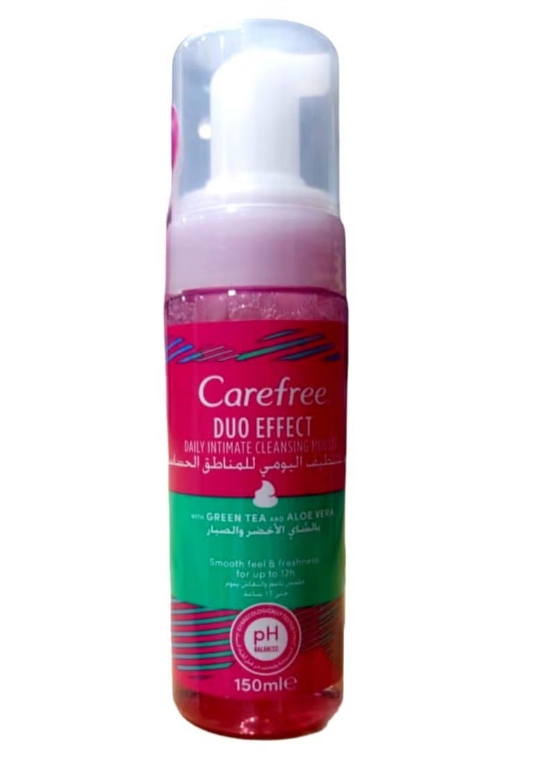 Carefree Carefree Daily Intimate Foaming Cleanser With Green Tea and Aloe Vera150Ml
