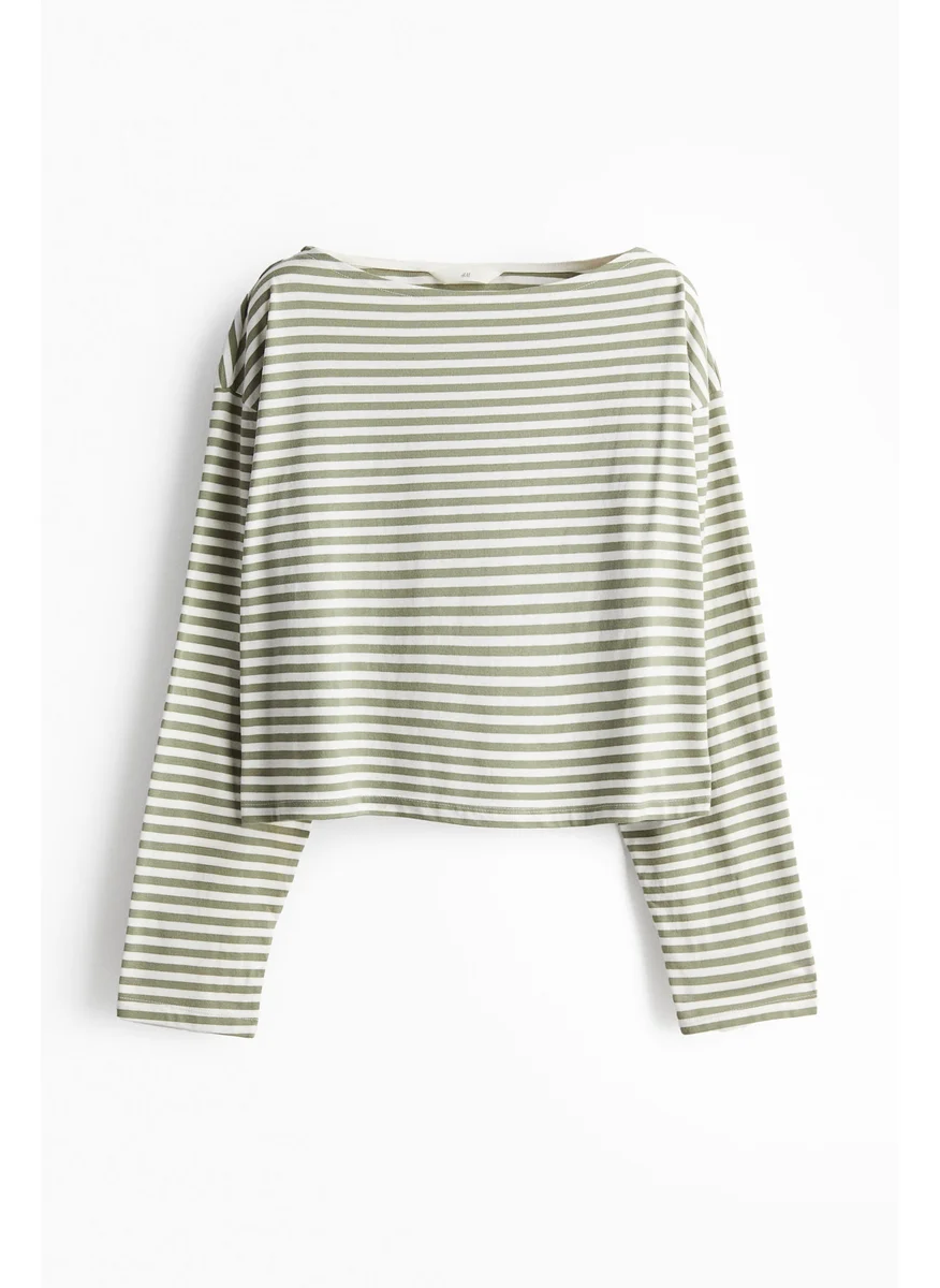 H&M Oversized Boat-Neck Top