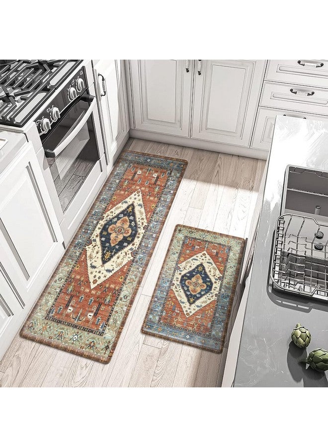AAZEEM حصائر مطبخ مزرعة AAZEEM | مجموعات سجادات مطبخ مضادة للإرهاق من 2 | حصائر مطبخ غير قابلة للانزلاق ومقاومة للماء | حصائر مريحة وقابلة للتكيف للوقوف في الغسيل | المكتب | الحوض | المكتب - Image 1