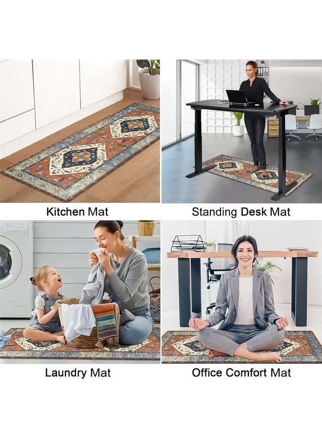 AAZEEM حصائر مطبخ مزرعة AAZEEM | مجموعات سجادات مطبخ مضادة للإرهاق من 2 | حصائر مطبخ غير قابلة للانزلاق ومقاومة للماء | حصائر مريحة وقابلة للتكيف للوقوف في الغسيل | المكتب | الحوض | المكتب - Image 2
