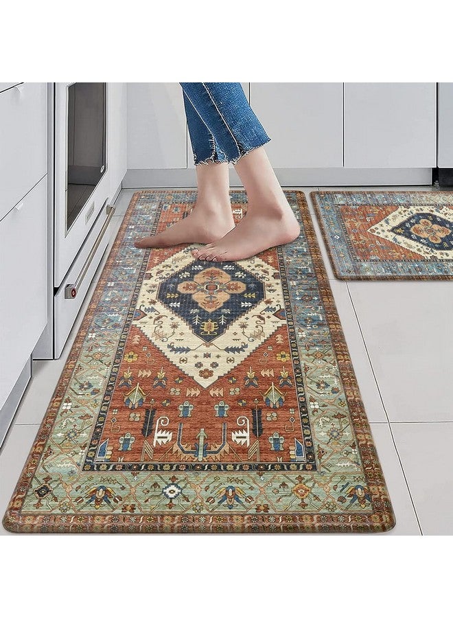 AAZEEM حصائر مطبخ مزرعة AAZEEM | مجموعات سجادات مطبخ مضادة للإرهاق من 2 | حصائر مطبخ غير قابلة للانزلاق ومقاومة للماء | حصائر مريحة وقابلة للتكيف للوقوف في الغسيل | المكتب | الحوض | المكتب - Image 3