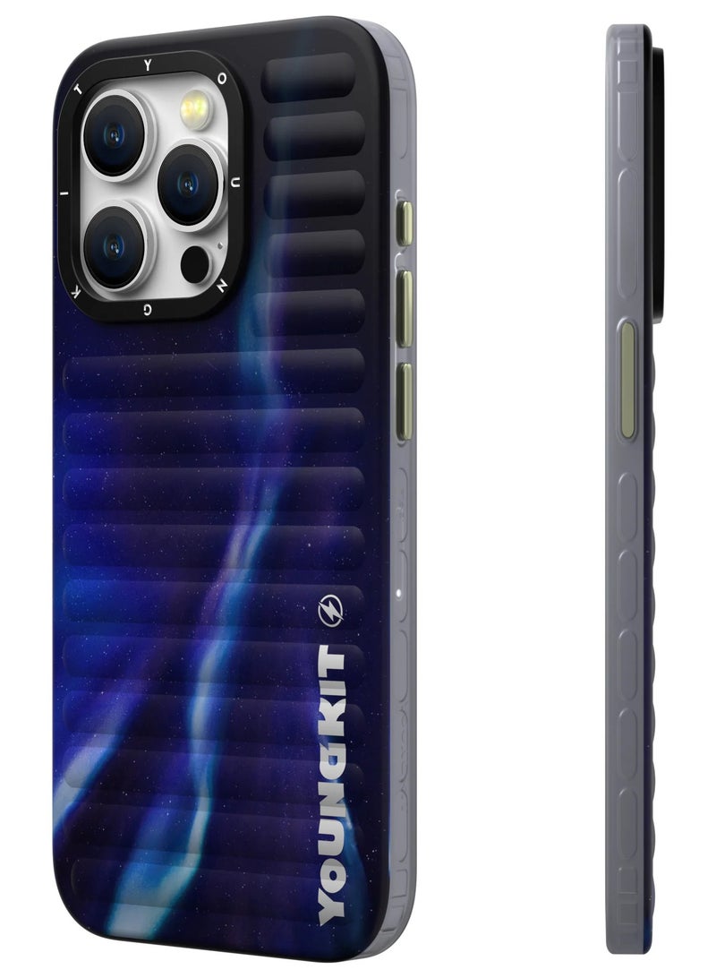 YOUNG KIT YOUNG KIT Aurora Luggage Magsafe iPhone 15 Pro Max 6.7 -inch - Blue Shadow color  - Image 2