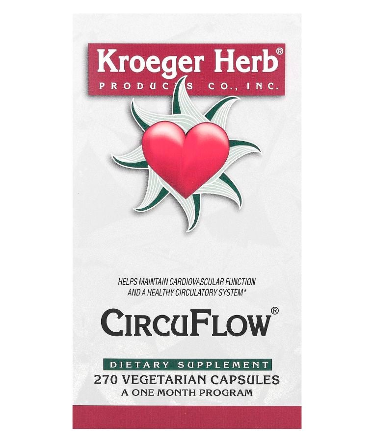 Kroeger Herb Co CircuFlow 270 Vegetarian Capsules