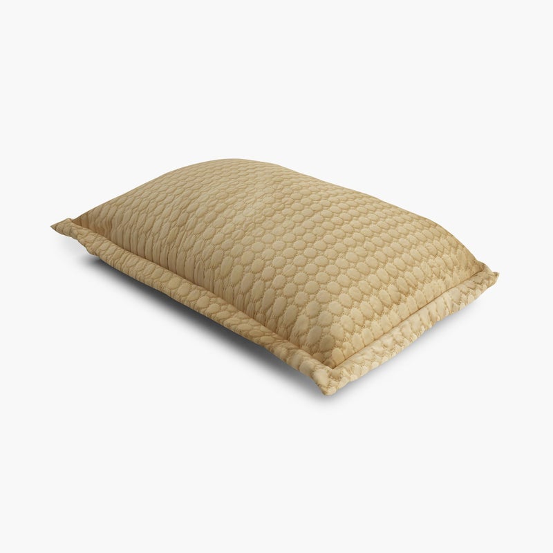 Home Centre AW24-200TC Circle Motif EMB Pillow CASE- 45CMX70CM - Image 4