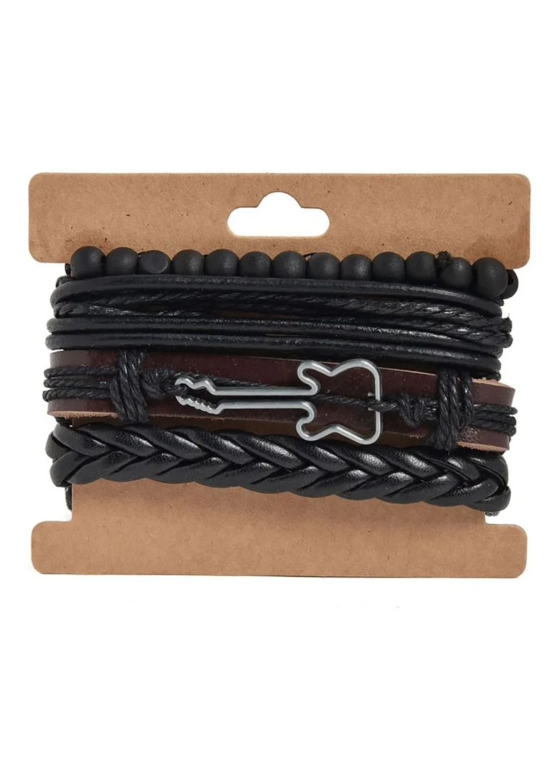 SOHI Slip on Black Bracelet
