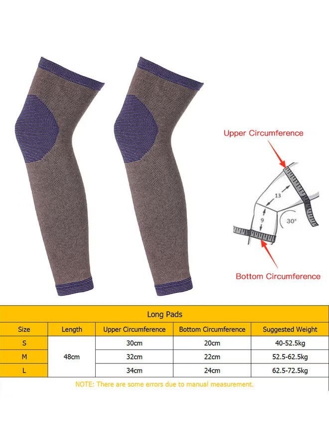 Generic Winter Warm Knee Brace Pads Self Heating Knee Sleeve Thermal Leg Warmer Sports Knee Protector Bluish Grey  - Image 2