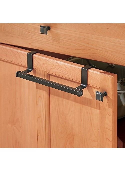 InterDesign iDesign Marcel Steel Over-the-Cabinet Towel Bar - 9.7" x 2.4" x 5.6", Bronze  - Image 5