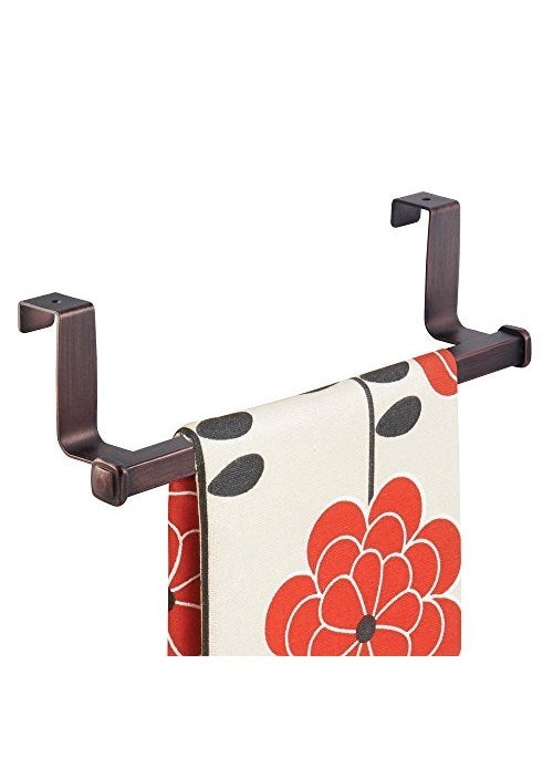 InterDesign iDesign Marcel Steel Over-the-Cabinet Towel Bar - 9.7" x 2.4" x 5.6", Bronze  - Image 4
