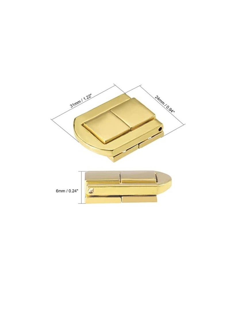 ROBUSTLINE - Robustline Toggle Latch, Retro Style Decorative Hasp Jewelery Suitcase Box Catch w Screws, 4 Pcs (8) - Image 1