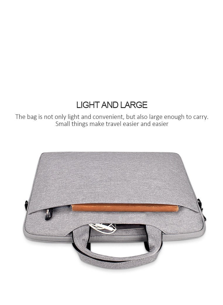 PROTECT 13-Inch Laptop Bag – Fits Up to 14-Inch Laptops – Water-Resistant Premium Quality Fabric – Top Loader Design | BLT13.3GRY - Image 3