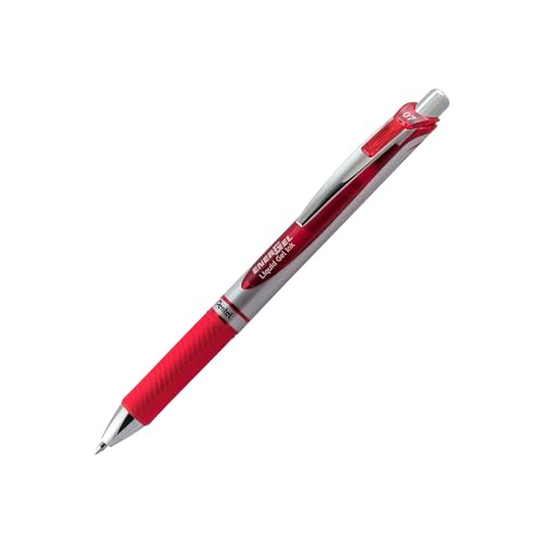 Pentel EnerGel RTX Retractable Gel Pen, Medium Point, 0.7mm, Red Ink, 3/Pack (BL77BP3B) - Image 2