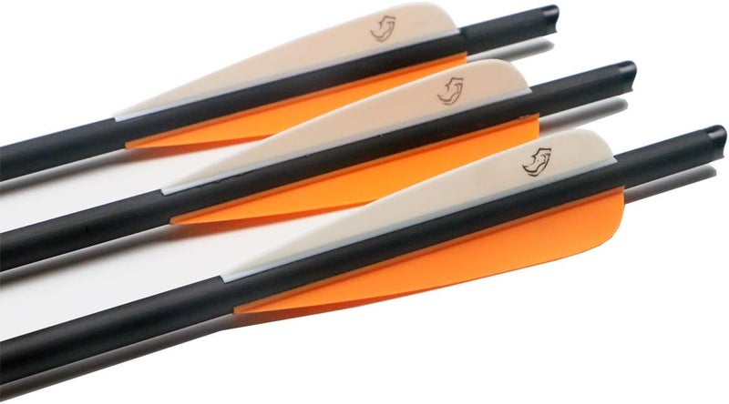 Pointdo 20inch Carbon Crossbow Bolts Crossbow Hunting Arrows with 4" Vanes and Replaced Arrowhead/Tip (12 Pack) - Image 3