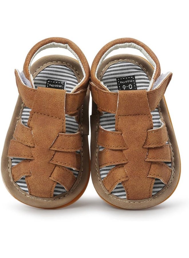 CoKate Baby Boys Girls Sandals Rubber Sole Outdoor First Walker Toddler Girls Boys Summer Shoes - Image 1