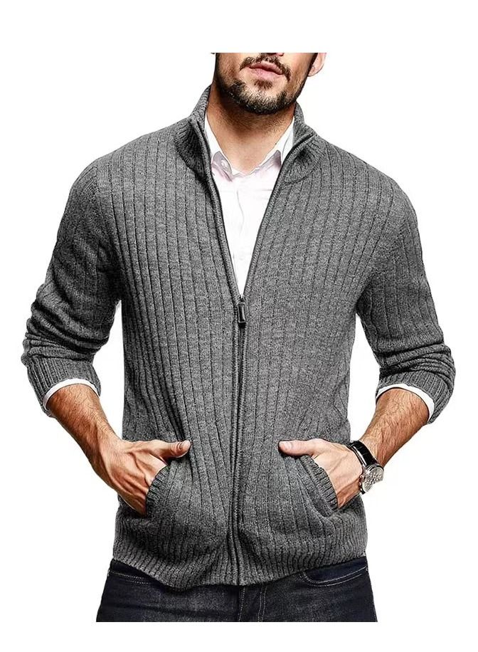 Loquat New Fall/winter Sweater Men's Solid Color Half Turtleneck Sweater  - Image 1