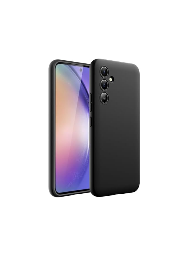 جي تيك حافظة JETech رفيعة لهاتف Samsung Galaxy A54 5G مقاس 6.4 بوصة، غطاء هاتف واقٍ رفيع من مادة TPU الناعمة مع لمسة نهائية غير لامعة، مقاوم للصدمات (أسود) - Image 1