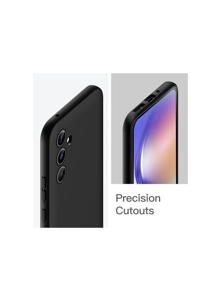 جي تيك حافظة JETech رفيعة لهاتف Samsung Galaxy A54 5G مقاس 6.4 بوصة، غطاء هاتف واقٍ رفيع من مادة TPU الناعمة مع لمسة نهائية غير لامعة، مقاوم للصدمات (أسود) - Image 3