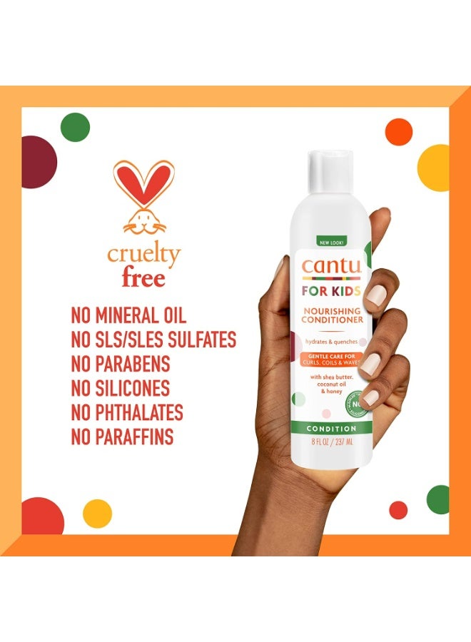 Cantu Kids Nourishing Sulfate-Free Conditioner with Shea Butter for Curly & Textured Hair, 237 ml - Image 3