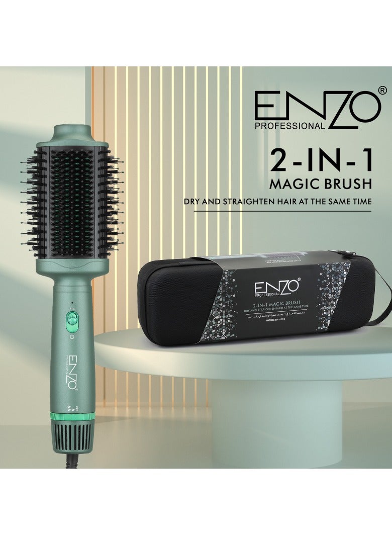 إنزو بروفيشنال ENZO EN-4110 - مصفف الشعر الاحترافي بقوة 1500 واط ومكثف الشعر وفرشاة الهواء الساخن بالأيونات السالبة - Image 2