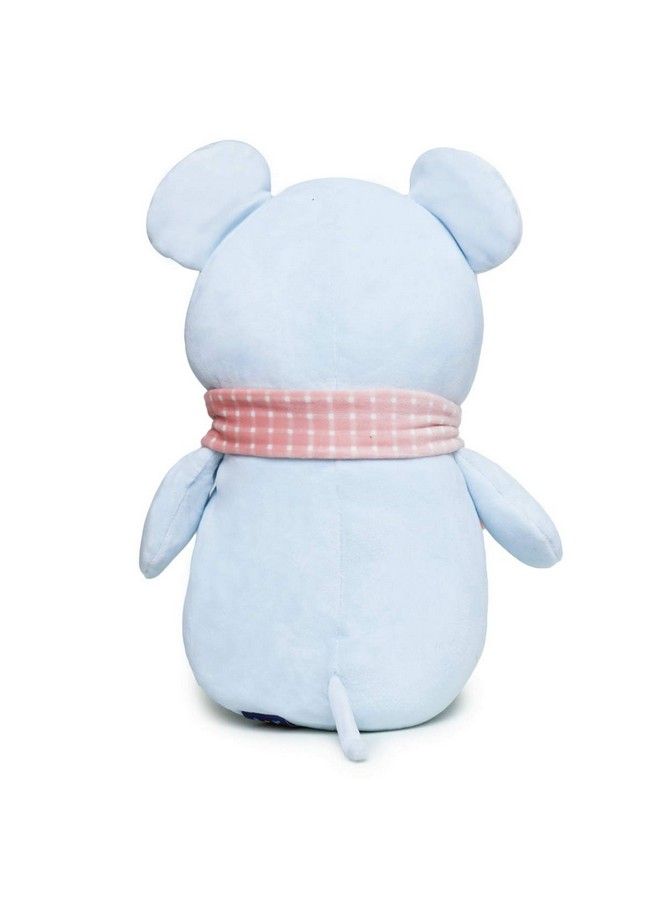 Webby Soft Steated Animal Plush Mouse Toy Blue 26Cm - Image 5