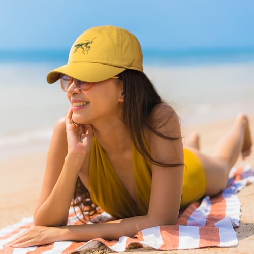 Speedy Pros Soft Baseball Cap Praying Mantis Embroidery Insects Grasshopper Embroidery Twill Cotton Dad Hats for Men & Women Dark Grey Design Only - Image 2