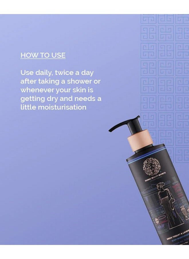Global Beauty Secrets - Greek Yogurt And Lavender Body Moisturizer|Soothing Moisturizer|Body Lotion For Summer|Uv Protection|Paraben Free|For Women & Men|200 Ml - Image 1