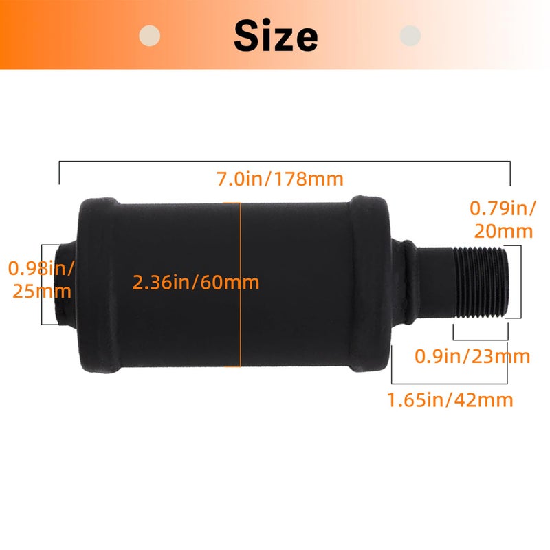 Automost Upgraded Exhaust Muffler Silencer for Predator 196cc 212cc 301cc 420cc Coleman CT200u Trail 200 BT200x CT100u CC100x Go Kart Mini Bike Massimo Baja MB200 KT196 GX160 GX200 Clone 6.5 HP Engine - Image 3