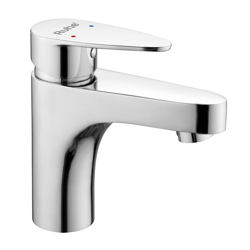 Ruhe Eclipse Single Lever Basin Mixer Brass Faucet Hot Cold FaucetTap Water Tap with Chrome Finish for Sinks Wash Basins Brass Tap - Image 5