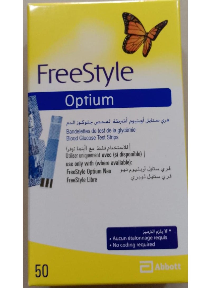 Abbott FreeStyle Optium Blood Glucose Meter Strips