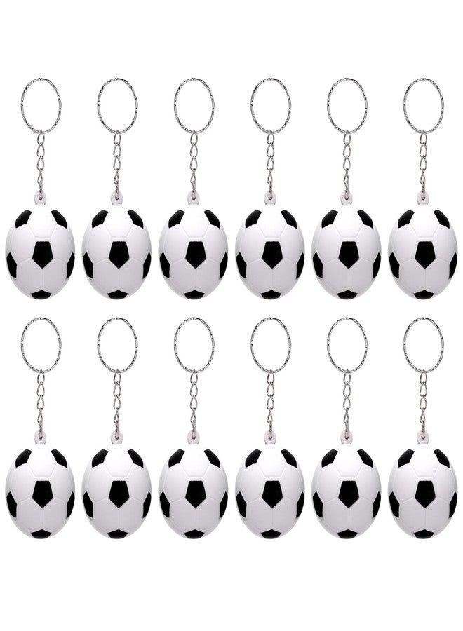 DEARIDAP 12 PCS Mini Foam Squeeze Soccer, Small Sports Stress Ball Keychains, 1.57 in Ball Keychains Bulk for Game Party Decoration Bag Gift Fillers - Image 1