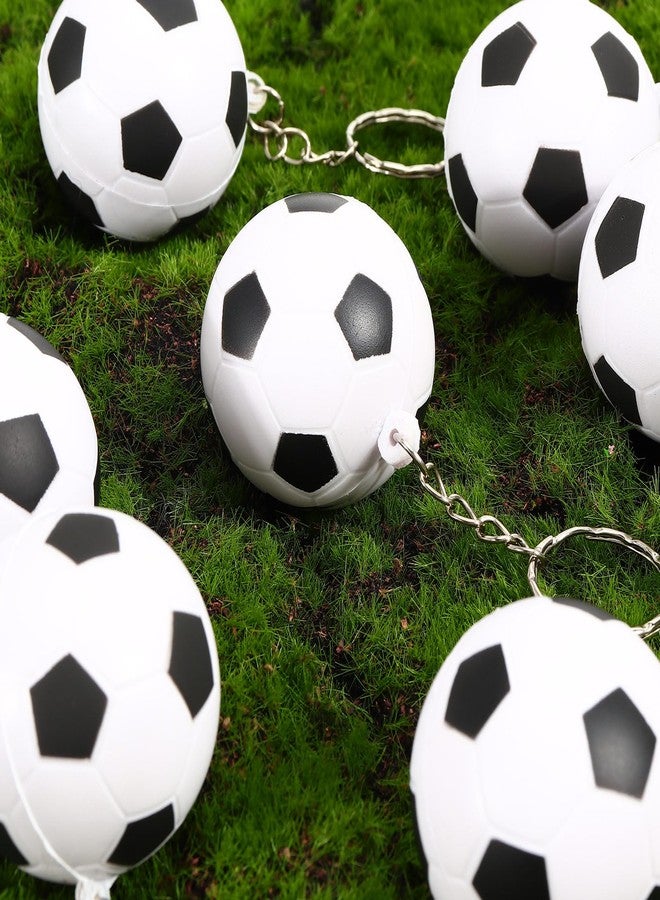 DEARIDAP 12 PCS Mini Foam Squeeze Soccer, Small Sports Stress Ball Keychains, 1.57 in Ball Keychains Bulk for Game Party Decoration Bag Gift Fillers - Image 3