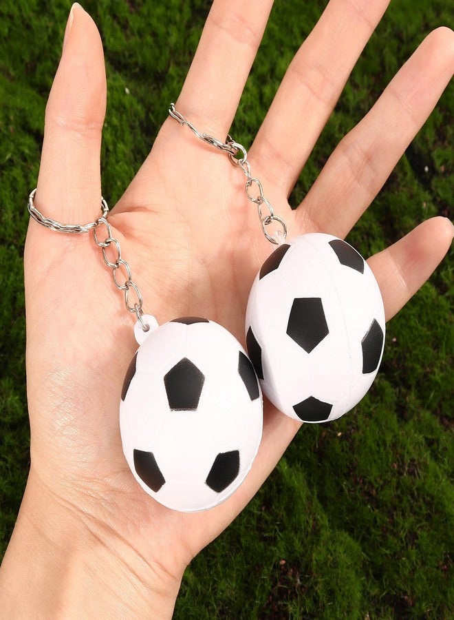 DEARIDAP 12 PCS Mini Foam Squeeze Soccer, Small Sports Stress Ball Keychains, 1.57 in Ball Keychains Bulk for Game Party Decoration Bag Gift Fillers - Image 4