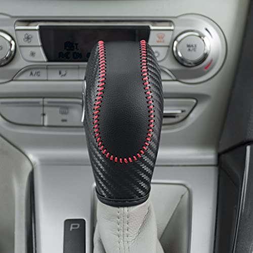 LDYFC Auto Car Leather Gear Shift Knob Cover for Ford EcoSport Escape/Fusion/C-Max Energi Wagon/Fiesta/Focus/Transit Accessories - Image 4