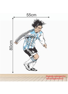 StickMe StickMe 'Lionel Messi - Football - Sports - Argentina - Soccer - Creative - Colorful - Wall Sticker' -SM129-A (Multi Colour, Vinyl - 80cm X 55 cm)  - Image 3